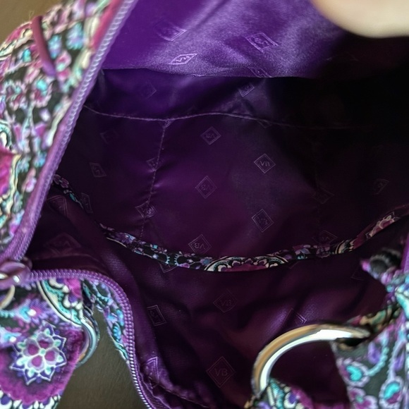 Vera Bradley Hipster Cotton Lilac Medallion Crossbody - Picture 9 of 12